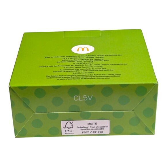 2025 McDonald's Dr Seuss Merry Grinchmas Ornament Plush Toy Happy Meal NEW - Picture 5 of 7